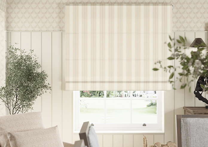 Trellis Prints, Noble Stripe Manson - Twist&Fit Roman Blind - Image 3